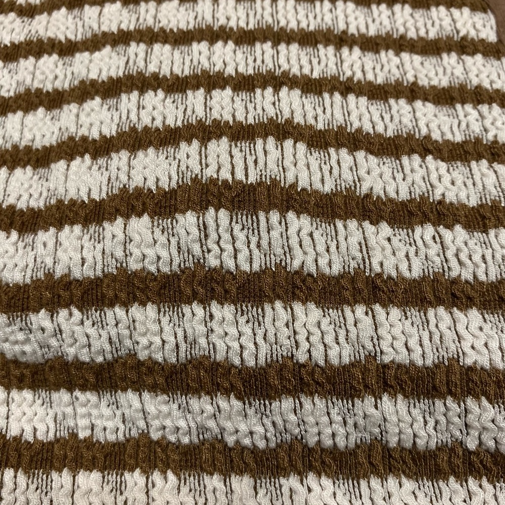 Women’s Striped Brown and Cream Women's Shorts Romper/Jumper size medium - Picture 10 of 10